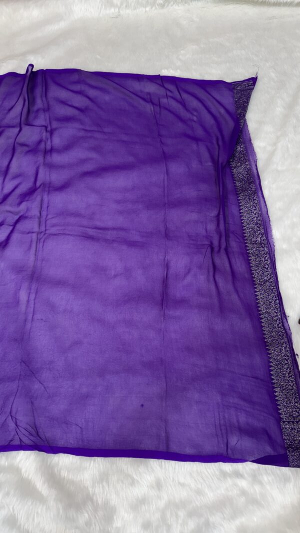 Khaddi Georgette saree - Image 3