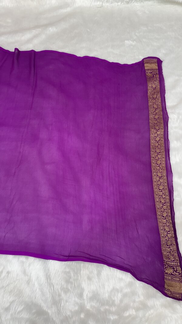 Khaddi Georgette saree - Image 3