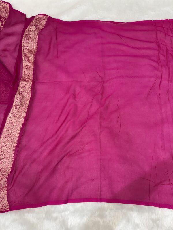 Khaddi Georgette saree - Image 3