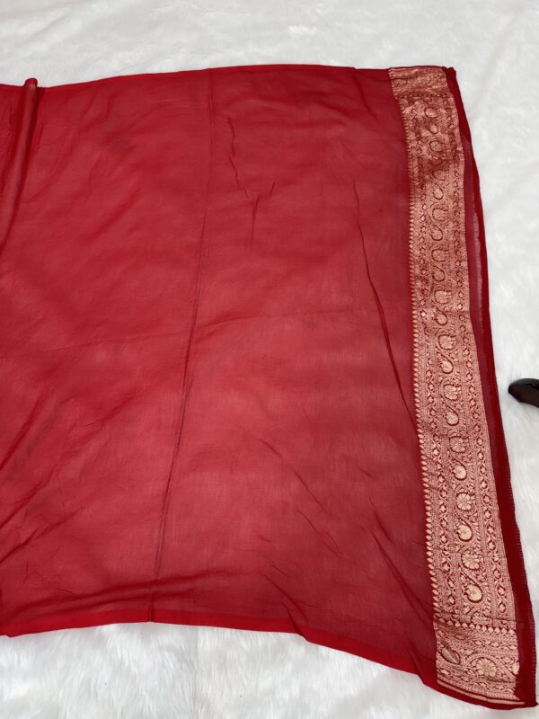 Khaddi Georgette saree - Image 3