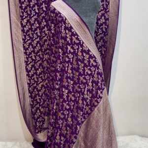 Khaddi Georgette Hand-Dye Saree