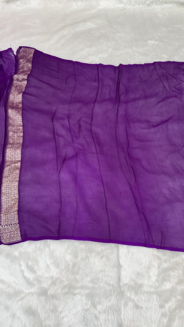 Khaddi Georgette Hand-Dye Saree - Image 3