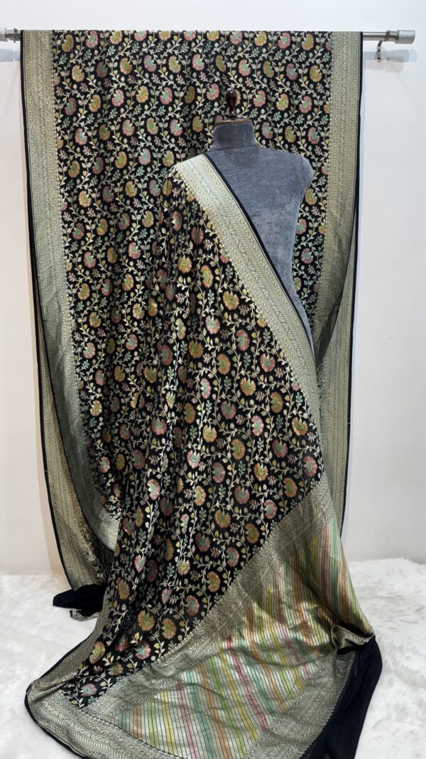 Khaddi Georgette Hand-Dye Saree