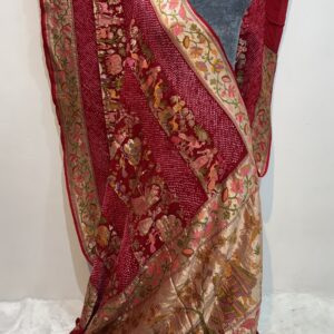 Traditional Rai Bandhej with Intricate Patterns & Motifs