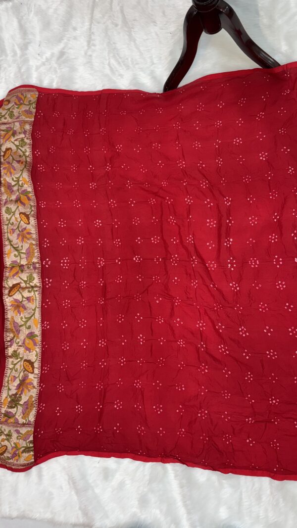 Traditional Rai Bandhej with Intricate Patterns & Motifs - Image 4