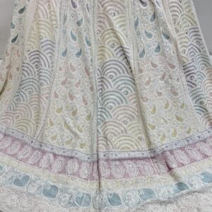 Lucknowi lehenga chicken Kari pal work