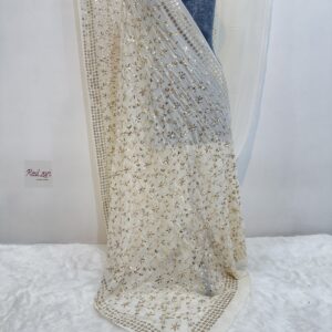 Lucknowi saree Mukesh kamdhani saree